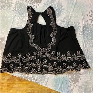 💖 Free People 💖 Embroidered Sleeveless Top